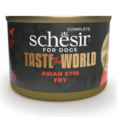 Schesir Taste The World Dog Wholefood - Asian Stir Fry 150g (Min Order- 8 Cans)